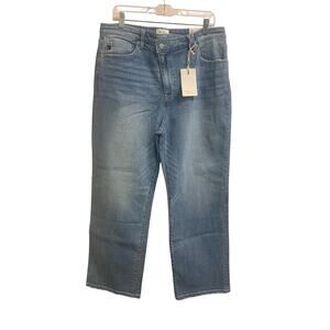 Kancan Highrise‎ 90's straight cross over waist jeans sz 15/31 NEW WITH TAGS